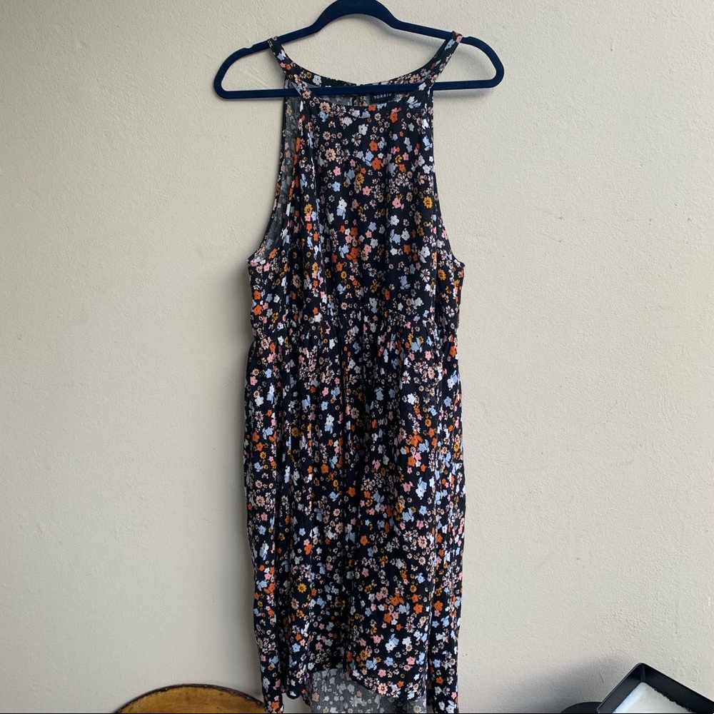 Torrid Black Floral Dress